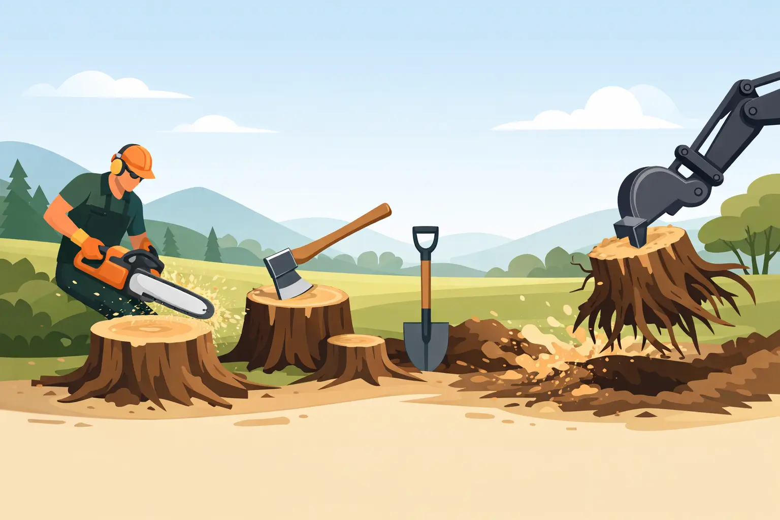 Best Way to Remove Tree Stumps