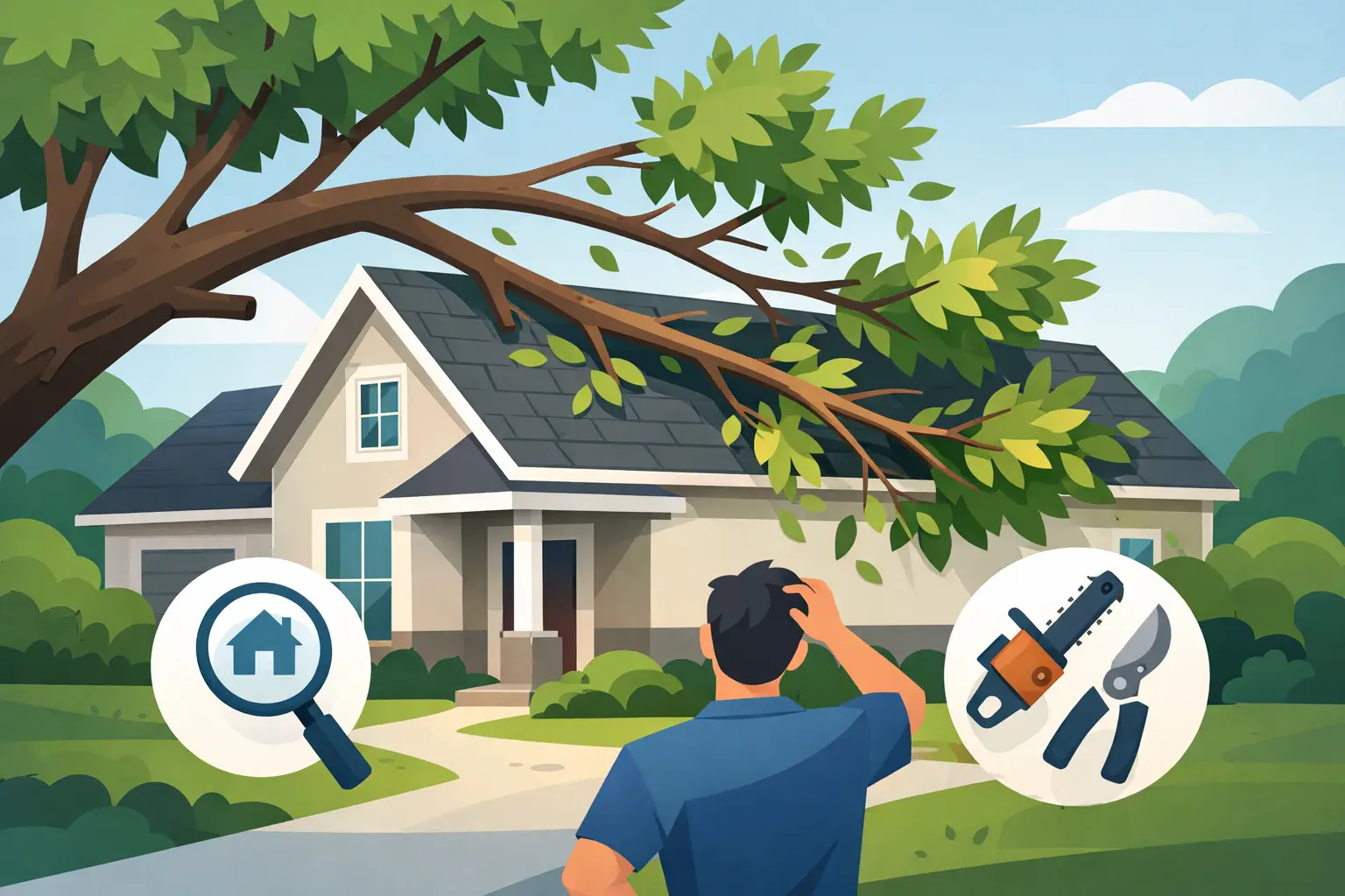 Branches Over House? What to Do Next
