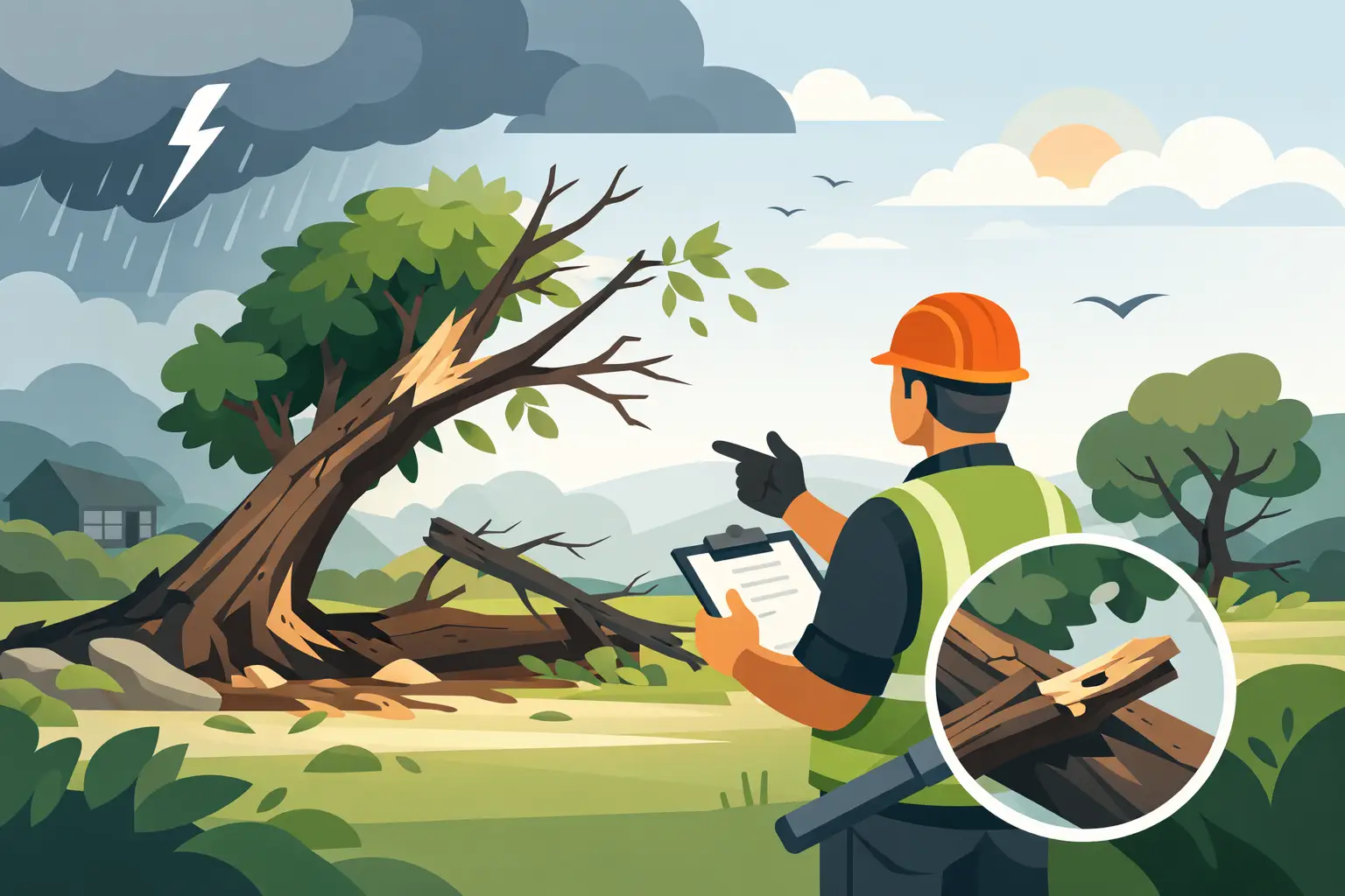 Guide to Storm Damaged Tree Assessment