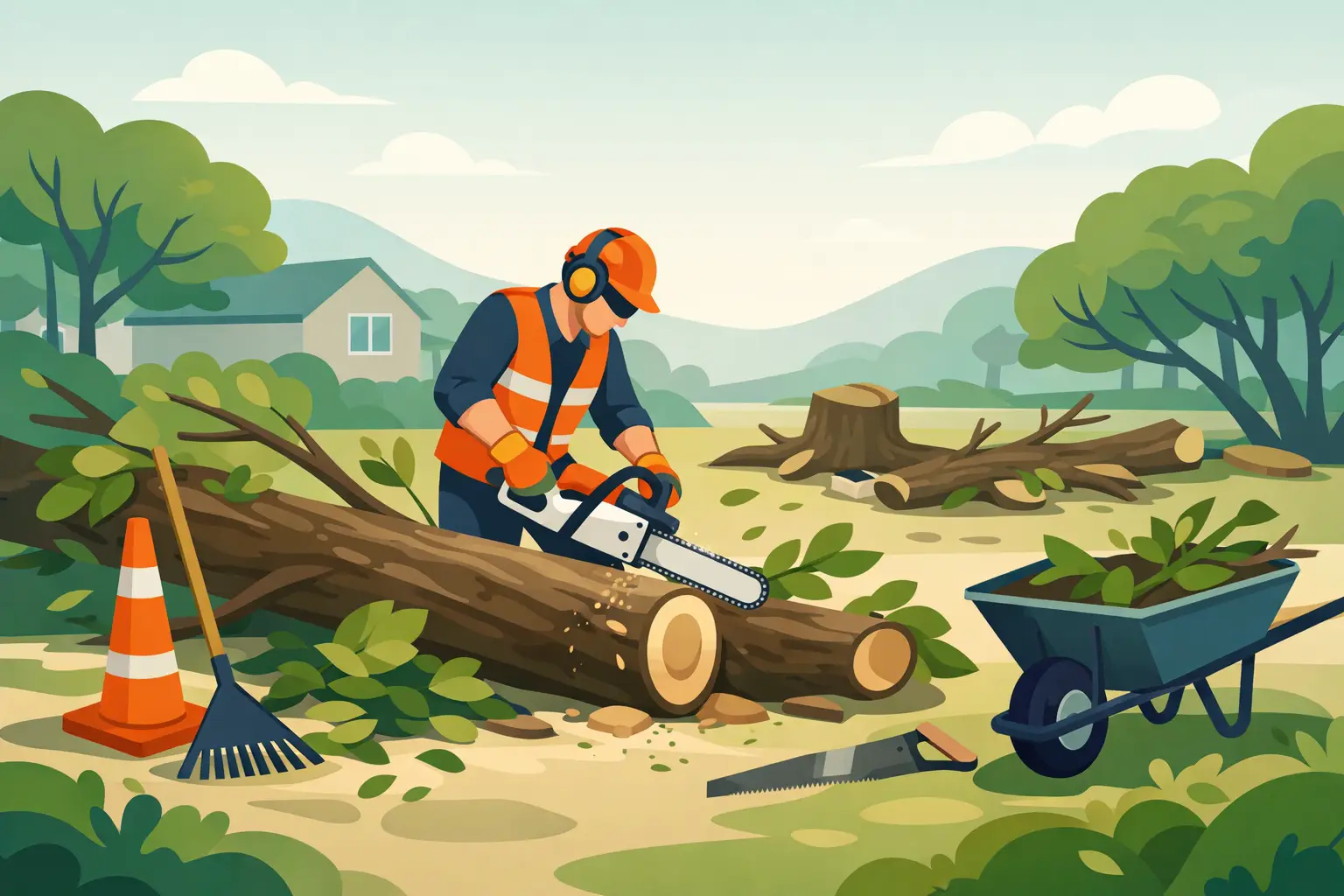 How to Handle Fallen Tree Cleanup Safely