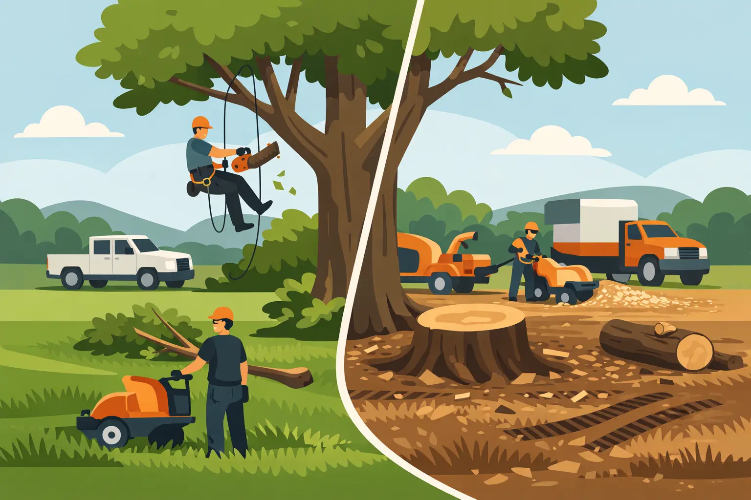 Can Tree Work Damage Grass? What to Expect