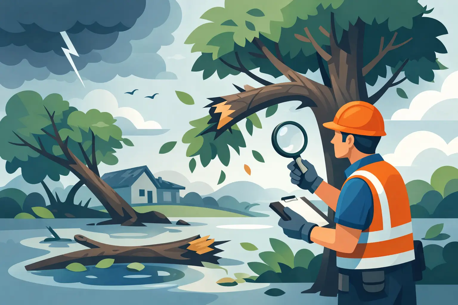 How to Inspect Storm Damaged Trees Safely