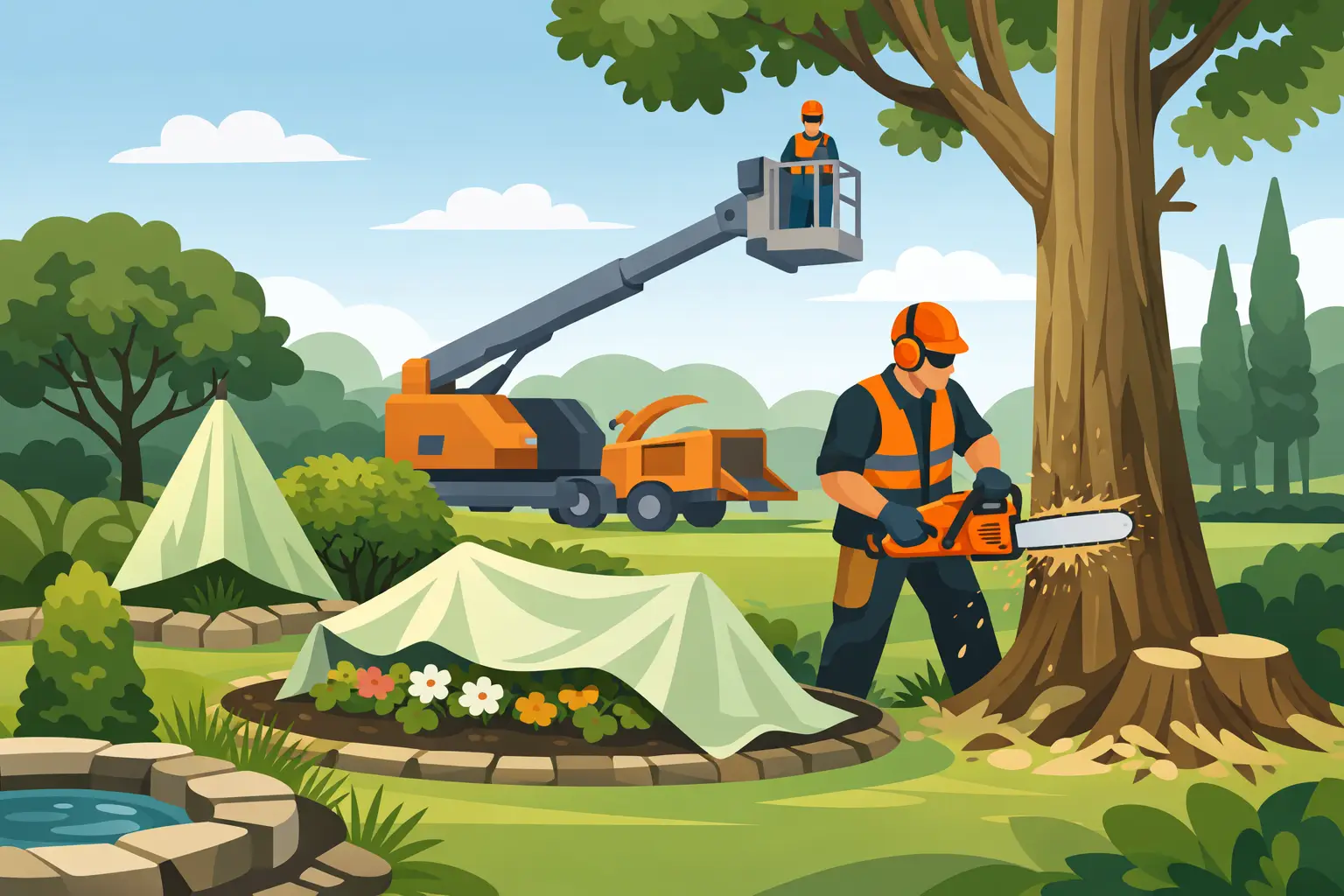How to Protect Landscaping During Tree Removal