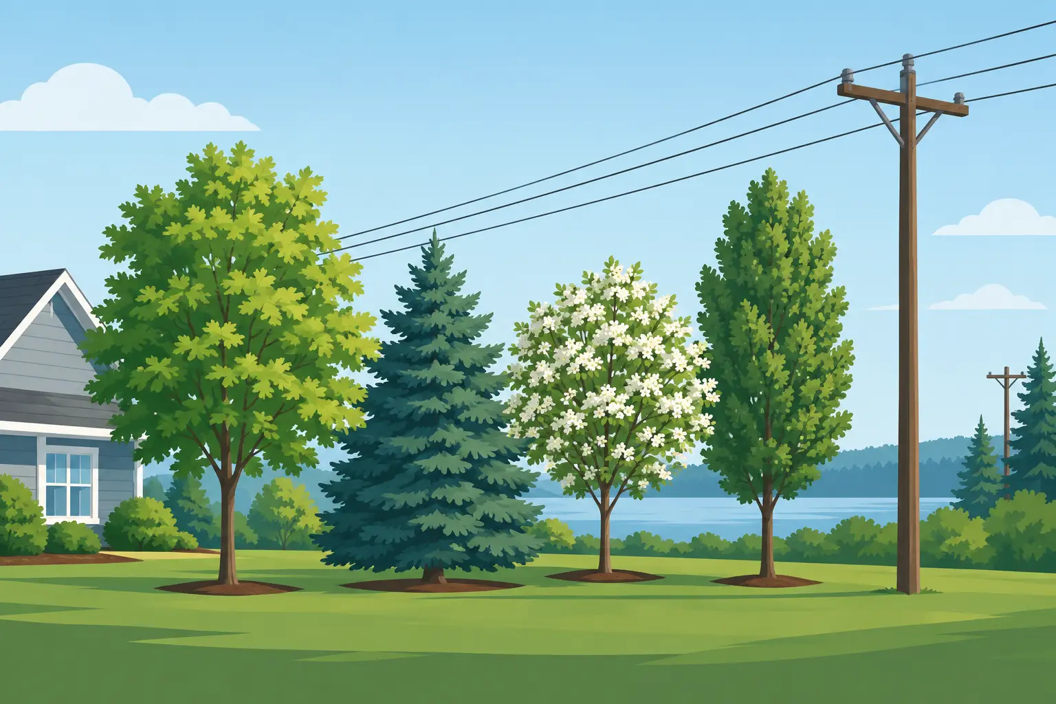 Best Trees Near Power Lines for Minnesota Yards