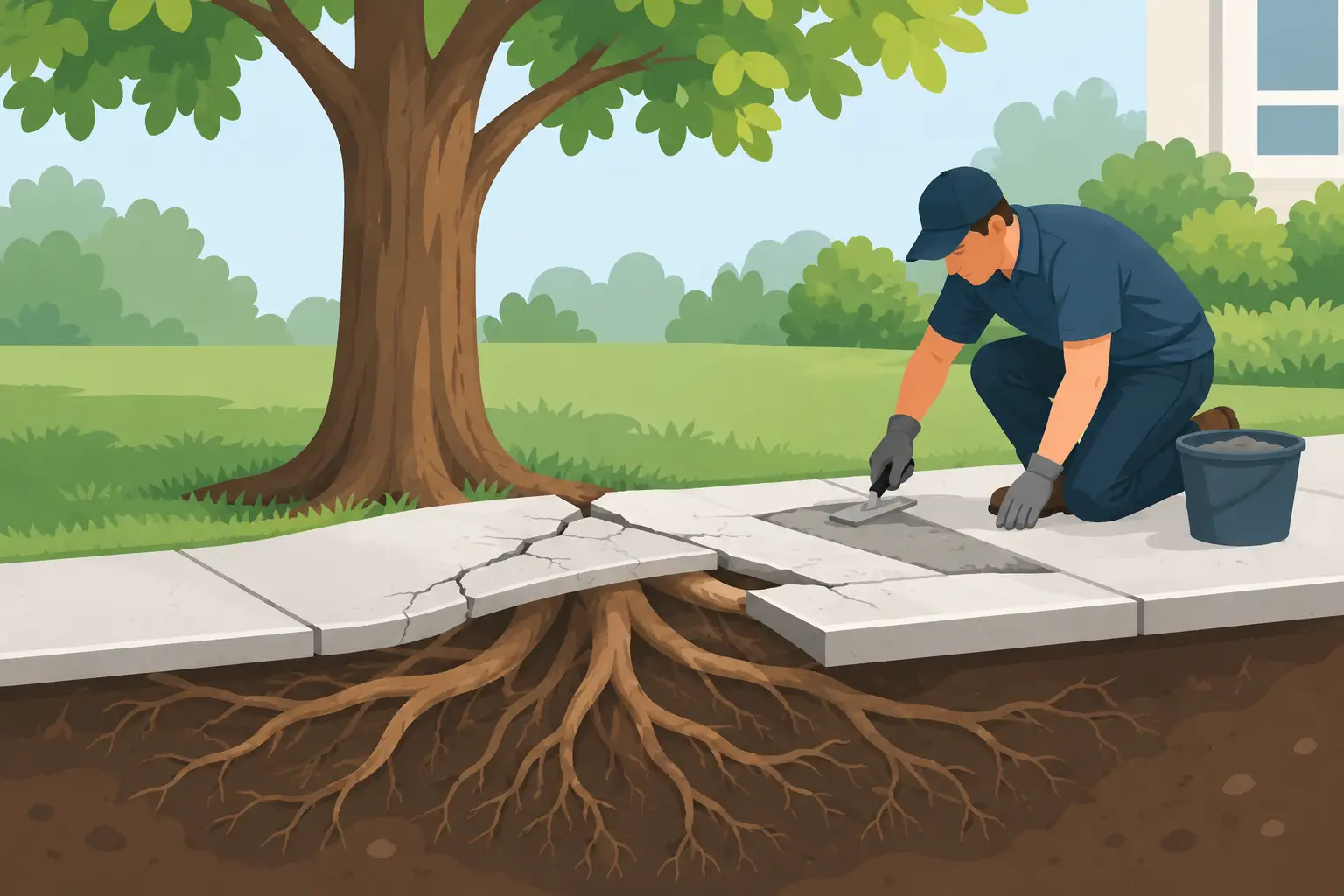 How to Fix Sidewalk Root Damage Without Killing Trees